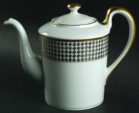 Pied De Poulet Platinum Coffee Pot & Lid