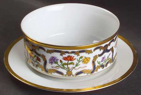 Renaissance Gravy Boat with Attached Underplate by Christian Dior