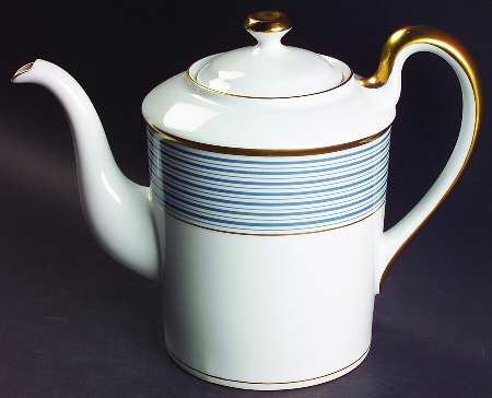 Tropez Blue Coffee Pot & Lid