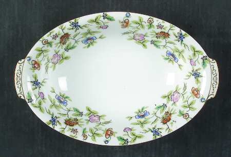 Fantasia (No Center Design) 10" Oval Vegetable Bowl