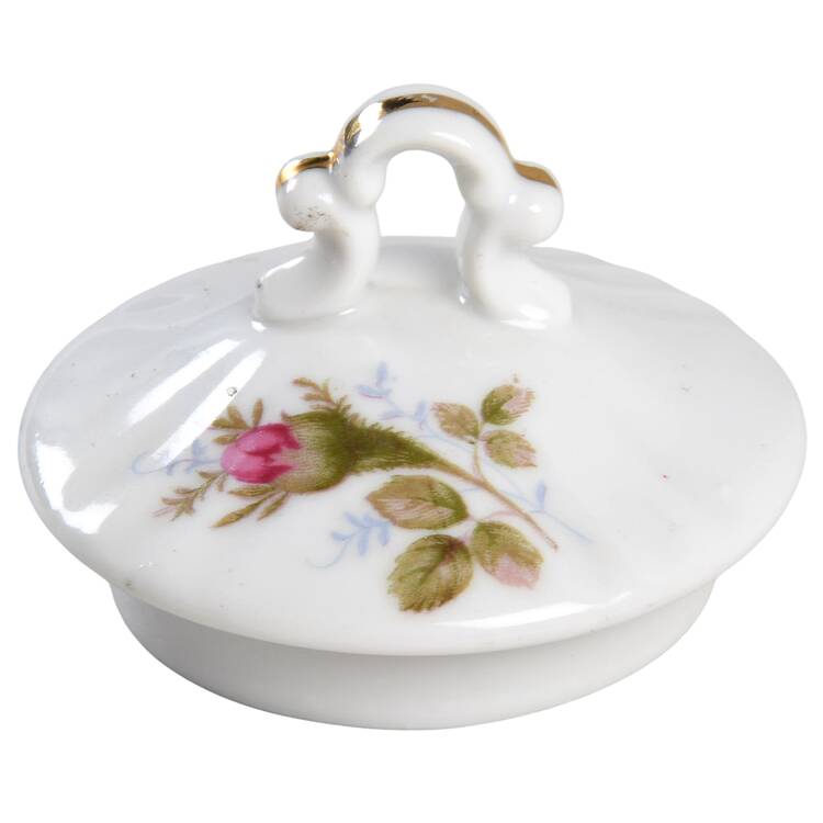 Moss Rose Lid for Sugar Bowl by Cherry China (Japan)