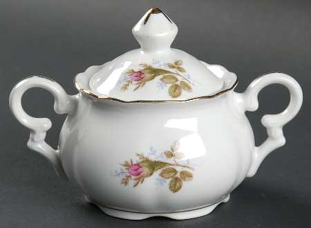 Moss Rose Mini Sugar Bowl & Lid by Cherry China (Japan)