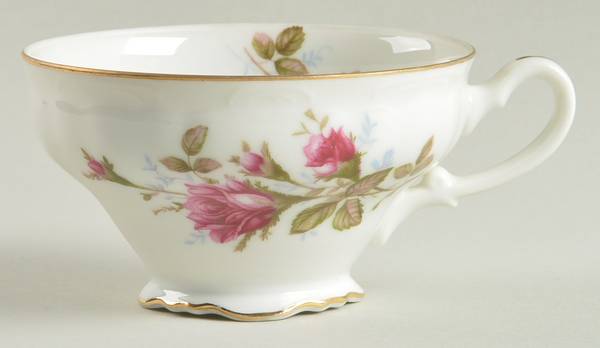 Moss Rose Footed Cup by Cherry China (Japan)