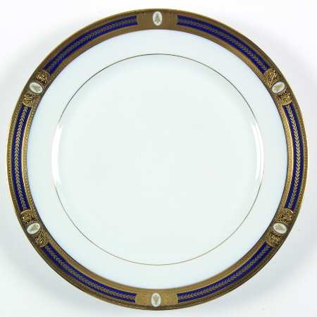 Abeilles Bleu Large Dinner Plate