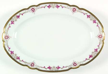 Alencon 16" Oval Serving Platter