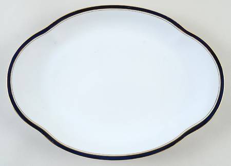 Ambassade Blue 14" Oval Serving Platter
