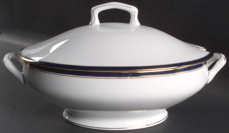 Ambassade Blue Oval Tureen & Lid