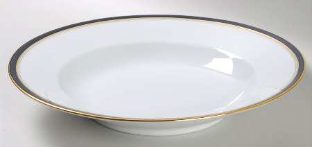 Ambassade Blue Large Rim Soup Bowl