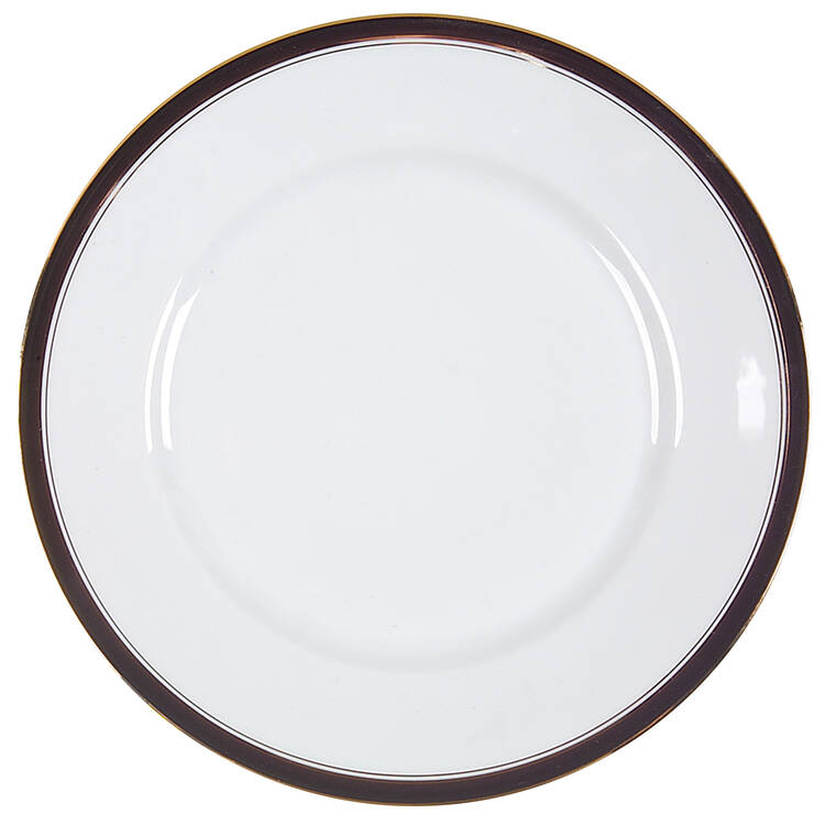 Ambassade Black Dessert Luncheon Plate
