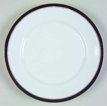 Ambassade Black Dessert Luncheon Plate