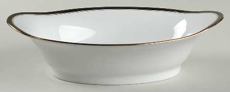Ambassade Black 9" Oval Vegetable Bowl