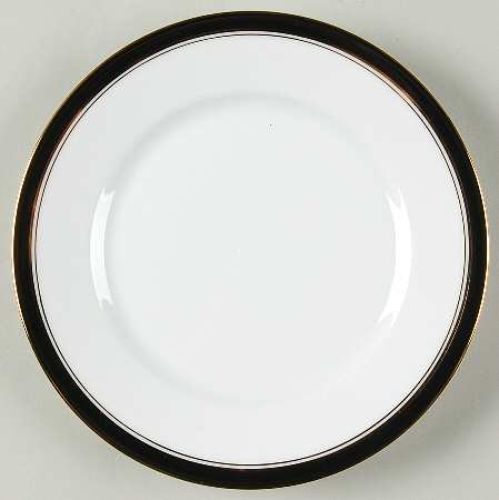 Ambassade Black Bread & Butter Plate