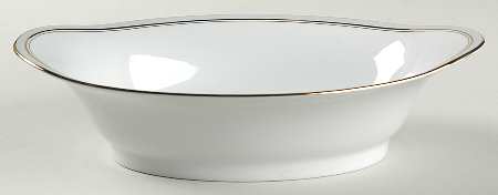 Ambassade Grey 9" Oval Vegetable Bowl