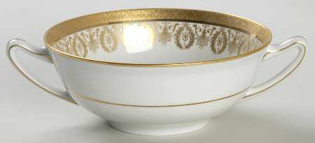 Arizona (White Rim) Flat Cream Soup Bowl
