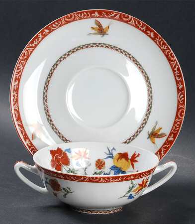 Bangkok (Lafayette) Flat Cream Soup Bowl & Saucer Set