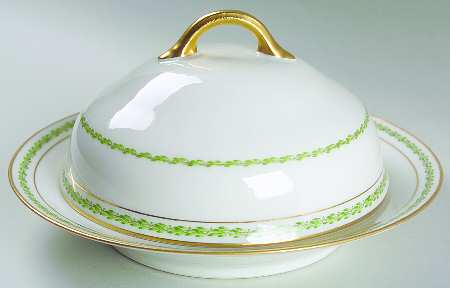 Castiglione Round Covered Butter with Strainer