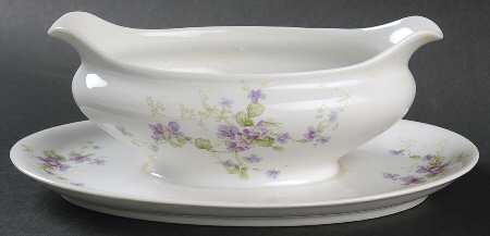 CHF130 Gravy Boat with Attached Underplate by Charles Field Haviland