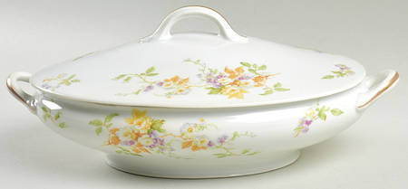 CHF19 Oval Covered Vegetable by Charles Field Haviland