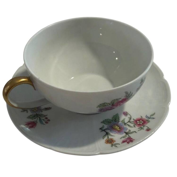 CHF2 Flat Cup & Saucer Set