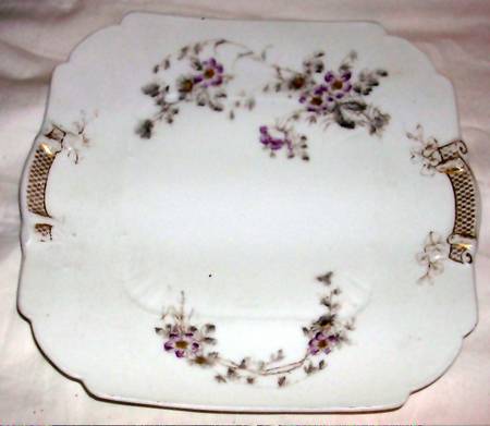 Schleiger 1301-3 Handled Cake Plate