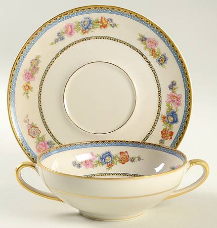 CHF5 Flat Cream Soup Bowl & Saucer Set