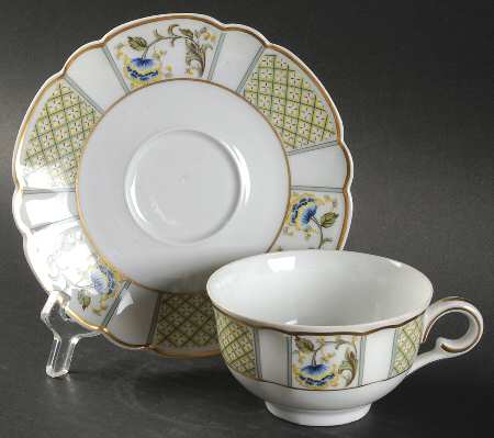 Cibelan Garden Flat Cup & Saucer Set