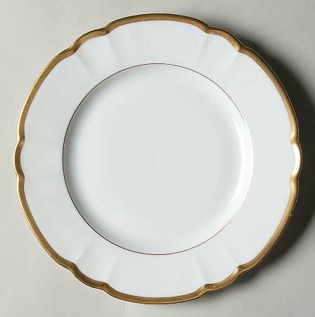 Colette Gold Dessert Luncheon Plate