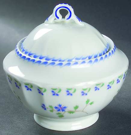 Cornflower (Barbeaux) Sugar Bowl & Lid
