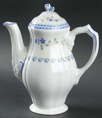 Cornflower (Barbeaux) Mini Coffee Pot & Lid by Charles Field Haviland