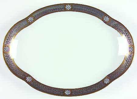 Diamanta 14" Oval Serving Platter by Charles Field Haviland