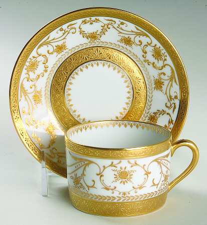 Dynasty Gold Flat Cup & Saucer Set