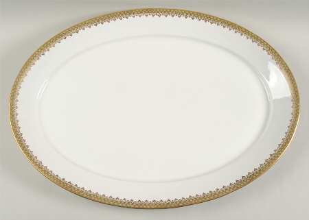 Empire Wreath 19" Oval Serving Platter