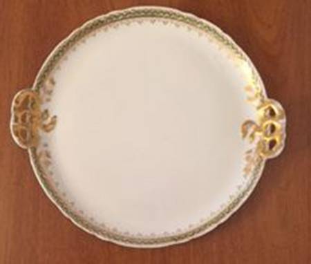 Empire Wreath Handled Cake Plate
