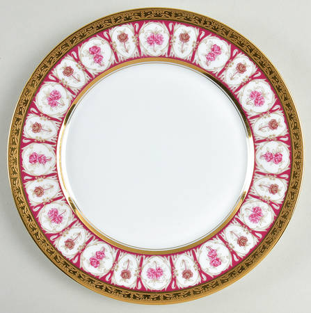 Golden Roses Dessert Luncheon Plate
