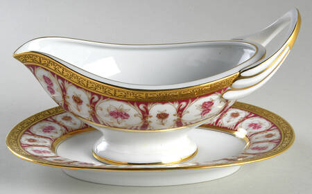 Golden Roses Gravy Boat & Underplate