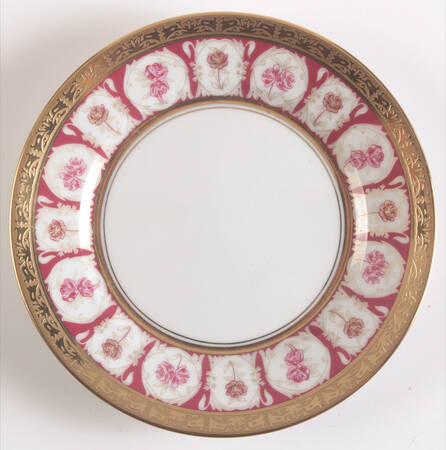 Golden Roses Bread & Butter Plate