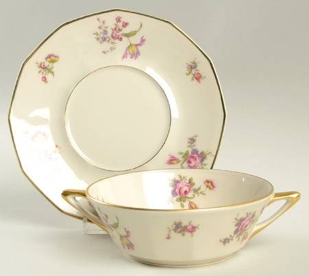 Head 174 Flat Cream Soup Bowl & Saucer Set