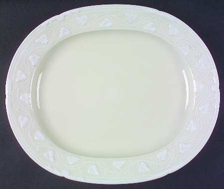 Imperatrice Ivory 14" Oval Serving Platter