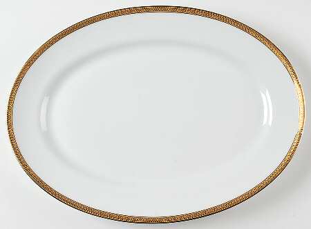Malmaison Gold 16" Oval Serving Platter