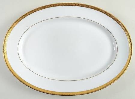 Malmaison Gold 14" Oval Serving Platter