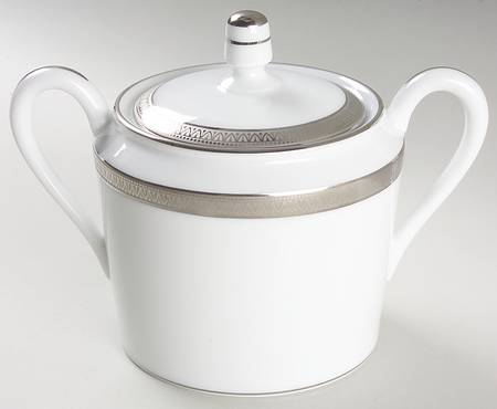 Malmaison Platinum (No Verge) Sugar Bowl & Lid