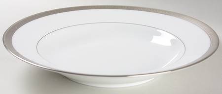 Malmaison Platinum (No Verge) Large Rim Soup Bowl