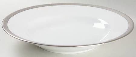 Malmaison Platinum (No Verge) Large Rim Soup Bowl