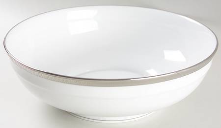 Malmaison Platinum (No Verge) 10" Large Salad Serving Bowl