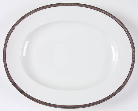 Malmaison Platinum (No Verge) 15" Oval Serving Platter