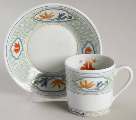 Mandalay Flat Demitasse Cup & Saucer Set by Charles Field Haviland