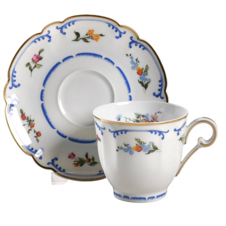 Marjolaine Flat Cup & Saucer Set by Charles Field Haviland