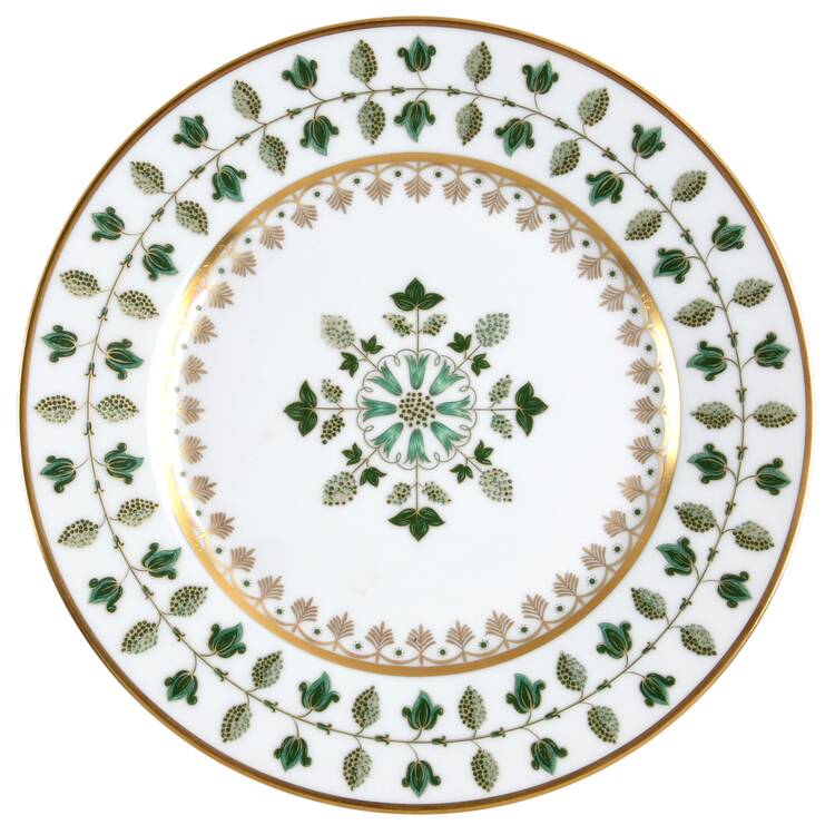 Matignon Green Dessert Luncheon Plate