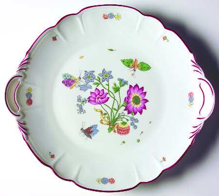 Meissen Handled Cake Plate