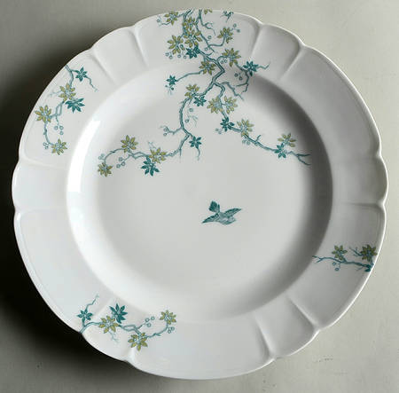Mesanges Deep Round Platter by Charles Field Haviland